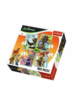 Puzzle Zootopia 4w1  Portrety