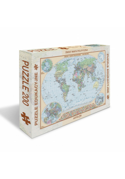 Puzzle 200 Świat polityczny mapa