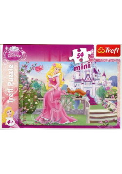Puzzle 54 Mini Disney Księżniczki Piękna i Bestia