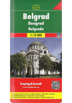 Belgrad mapa 1:15 000 Freytag & Berndt