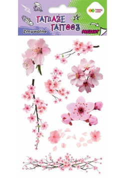 Tatuaże zmywalne Sakura HAPPY COLOR