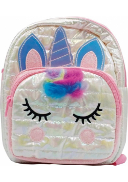 Plecak puffy Unicorn biały STnux