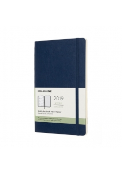 Kalendarz 2019 tygodniowy 12ML szafirowy