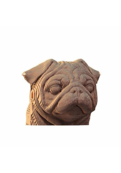 Puzzle 3D kartonowe - Mops