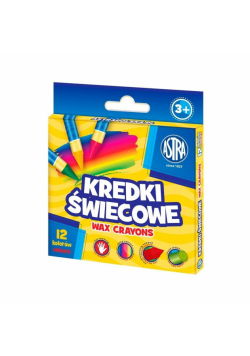 Kredki świecowe okrągłe 12kol ASTRA