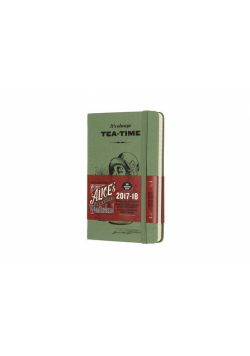 Kalendarz tygodniowy Moleskine 18M P Alicja w krainie czarów, twarda oprawa miętowa z tkaniny
