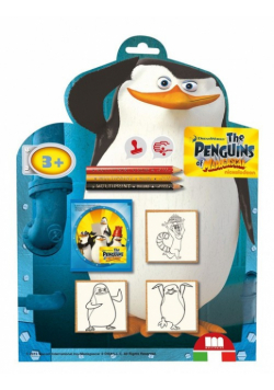 Pieczątki Shaped Pingwiny z Madagaskaru 3 sztuki