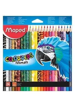 Kredki Colorpeps Animals 24 kolory MAPED