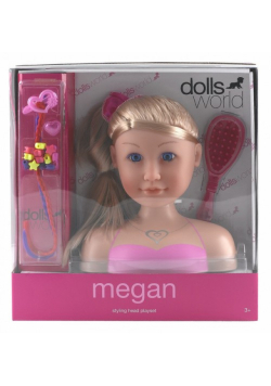 Głowa lalki do stylizacji Megan