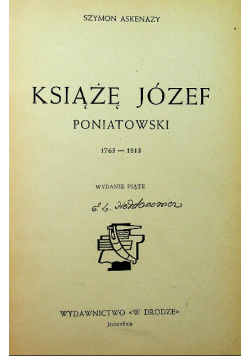 Książę Józef Poniatowski 1922 r.