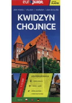 Kwidzyn Chojnice plan miasta 1:12 000 laminowany
