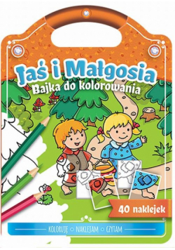 Bajka do kolorowania Jaś i Małgosia