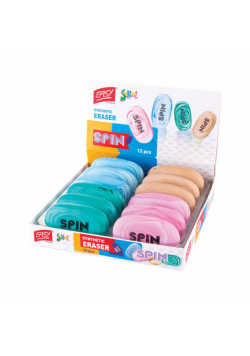 Gumka szkolna spin 12 sztuk