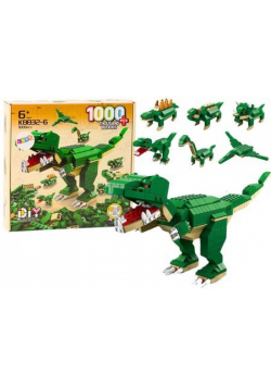 Klocki konstrukcyjne 6w1 Dinozaury 1000el