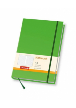 Notes Milano A6 80 kartek w kratkę zielony