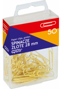 Spinacze złote Grand 28 mm 50 sztuk