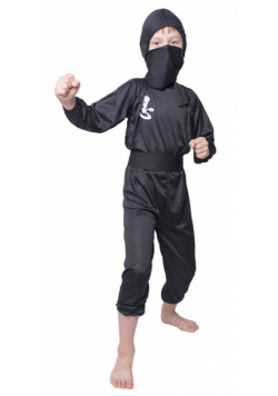 Strój dziecięcy - Czarny ninja - rozmiar S