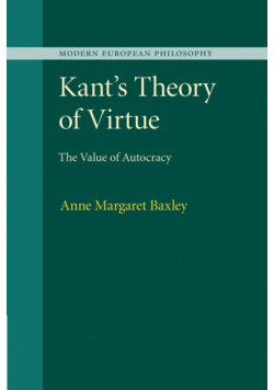 Kant's Theory of Virtue