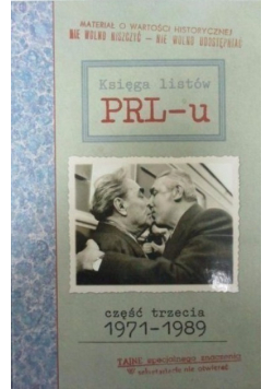 Księga listów PRLu Tom III 1971 1989