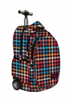Plecak na kółkach kauczukowych St.reet Chequered 7