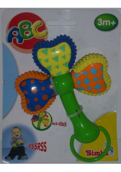 ABC grzechotka z gryzakiem twister