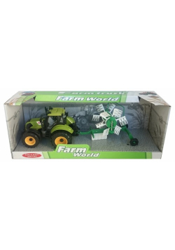 Traktor z maszyną rolniczą 26cm zielony