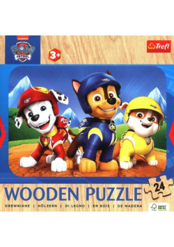 Puzzle Drewniane 24 Urocza Psia Ekipa