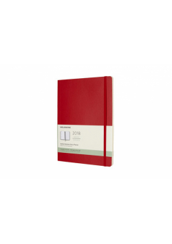 Kalendarz tygodniowy Moleskine 12M XL, miękka oprawa, czerwony szkarłatny