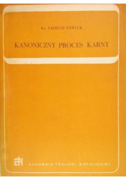 Kanoniczny proces karny