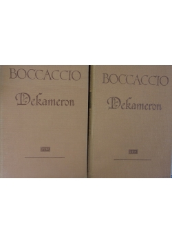 Boccaccio Dekameron, tom.I-II