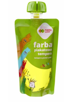 Farba tempera 100ml neon żółta HAPPY COLOR