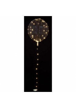 Balon foliowy przezroczysty z lampkami led