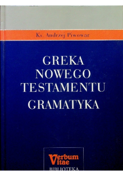 Greka nowego testamentu gramatyka