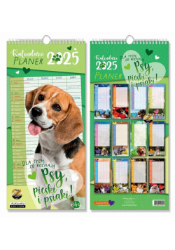 Kalendarz 2025 Planer Psy