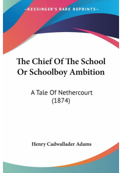 The Chief Of The School Or Schoolboy Ambition