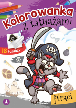 Kolorowanka z tatuażami Piraci