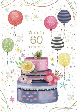Kartka okolicznościowa Urodziny 60
