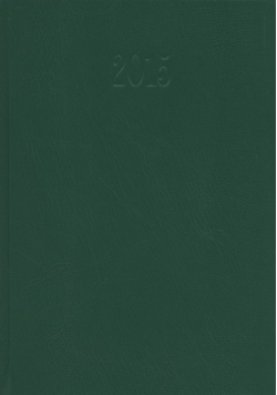 Kalendarz 2015 Książkowy Tygodniowy A5 Balacron zielony