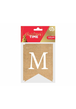 Girlanda papierowa Merry Christmas 10x13cm 250cm