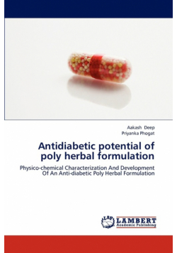 Antidiabetic Potential of Poly Herbal Formulation