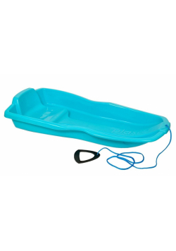 Sanki 87cm z linką i uchwytem błękitne