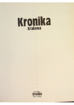 Kronika Krakowa