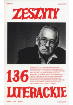 Zeszyty literackie 136/4/2016