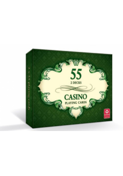 CASINO karty do gry 2 x 55 listków