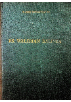Ksiądz Walerian Kalinka  życie i działalność