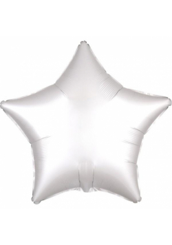 Balon foliowy Lustre biały gwiazda 48cm