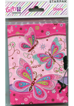 Pamiętnik zamykany na kłódkę Butterfly