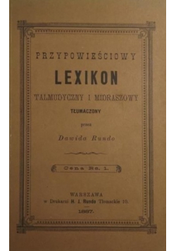 Przypowieściowy Lexikon Reprint z 1887 r.