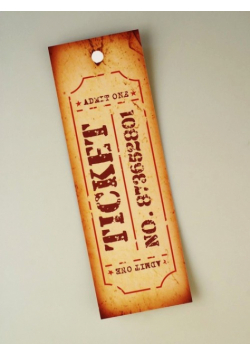 Zakładka do książki Old ticket