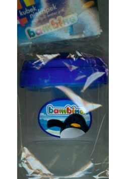 Kubek niekapek Bambino niebieski